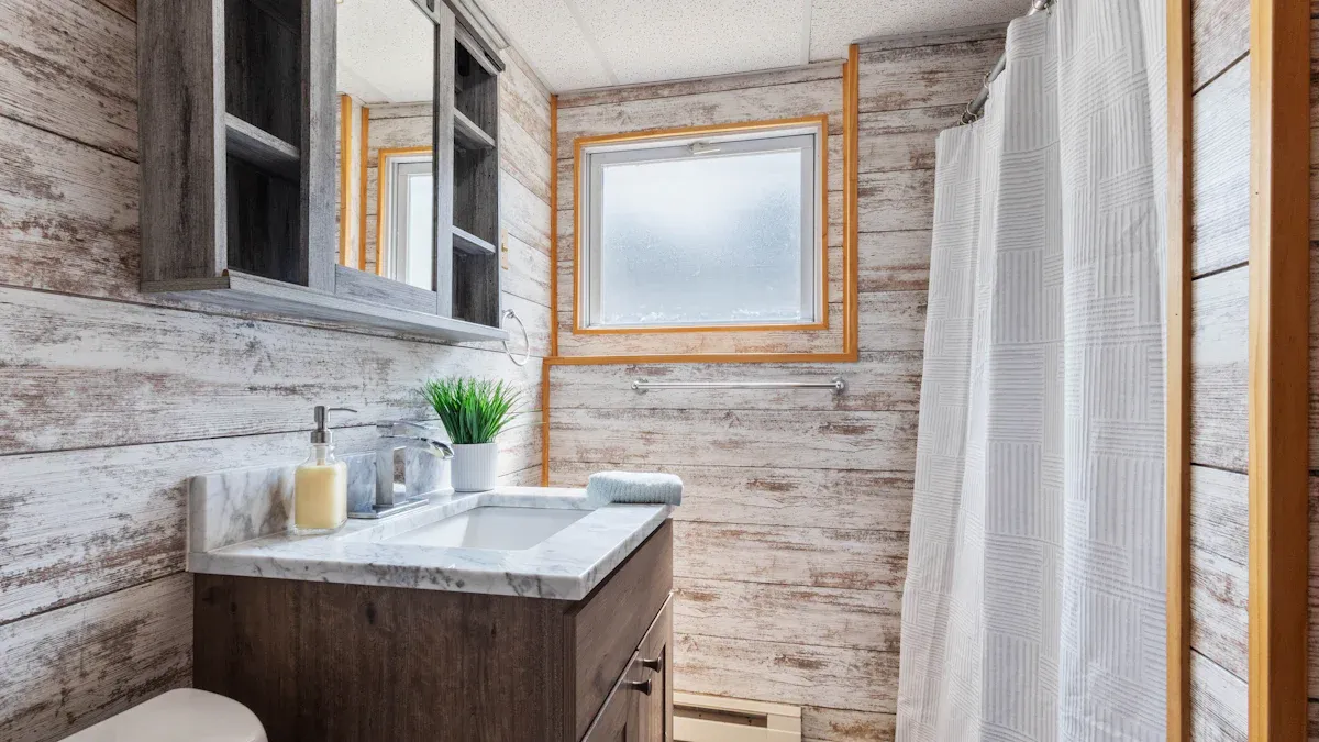 DIY Rustic Bathroom Shelving: Easy Farmhouse Style Storage