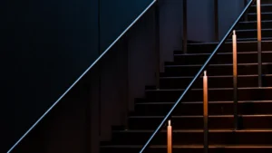 How to Repaint a Stair Handrail and Banister Black: Modern Look