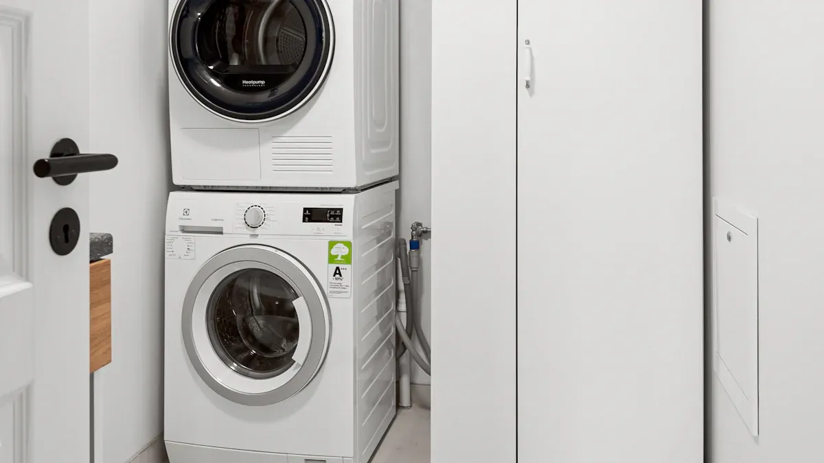 Vertical Laundry Room Storage