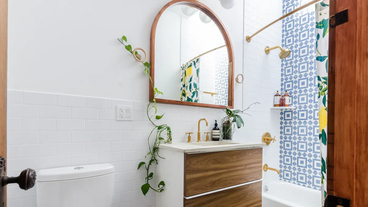 Frame Your Bathroom Mirror