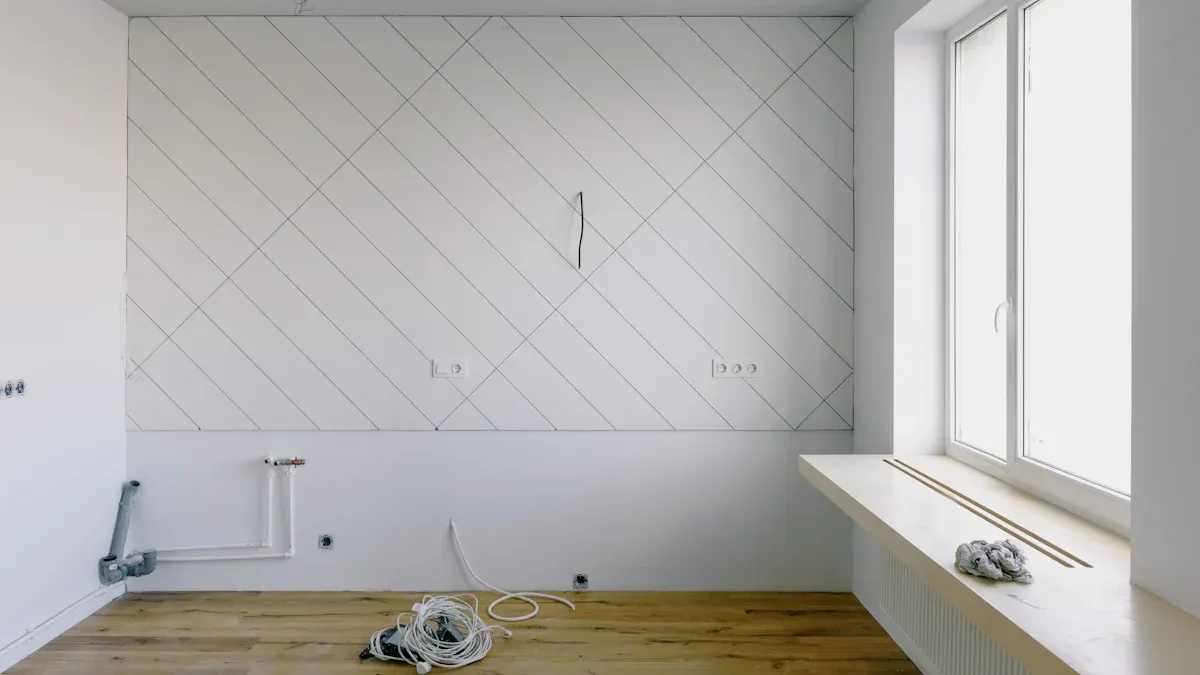 Installing Your Herringbone Feature Wall